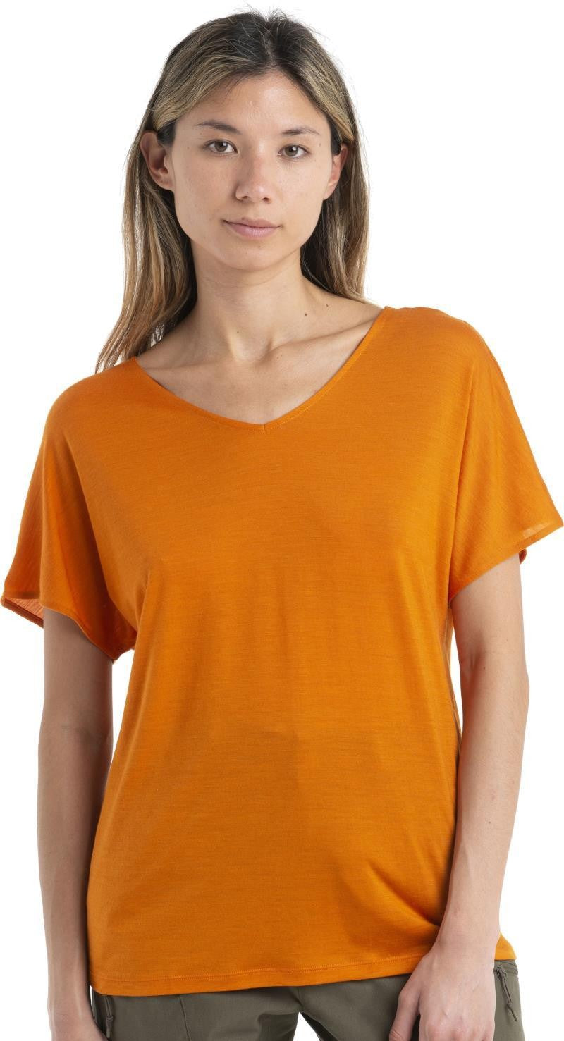 Merino Blend  Drayden Reversible SS Top - Womens - earth 1