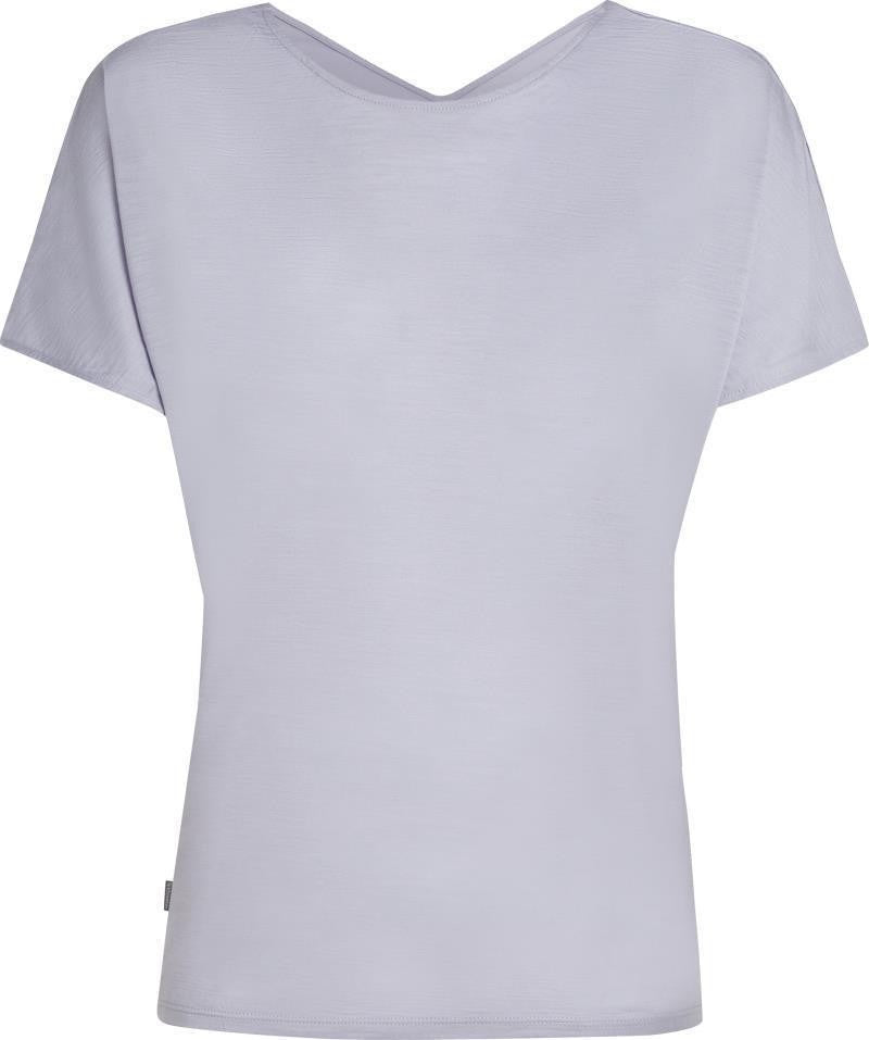 Merino Blend  Drayden Reversible SS Top - Womens - grey quartz 1