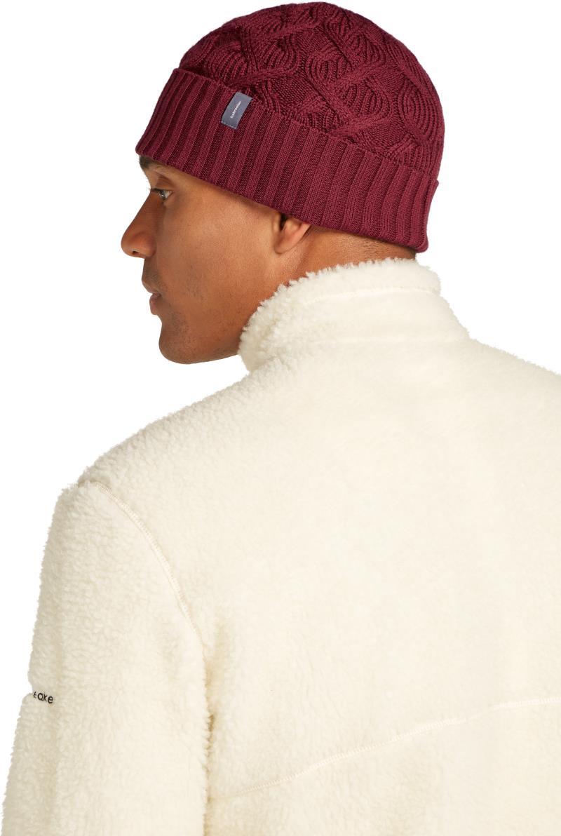 Merino Cable Knit Beanie - Port 3