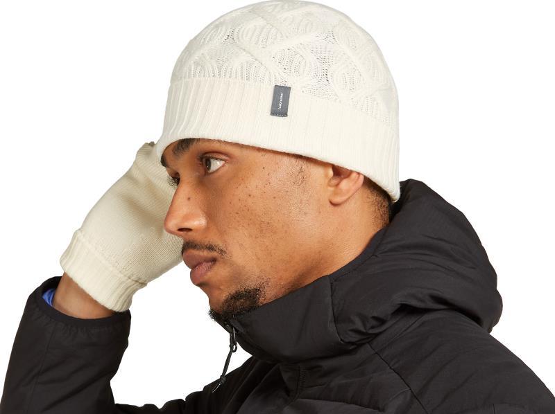 Merino Cable Knit Beanie - Undyed 2