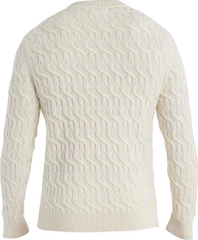 Merino Cable Knit Crewe Sweater - Mens - Undyed 2