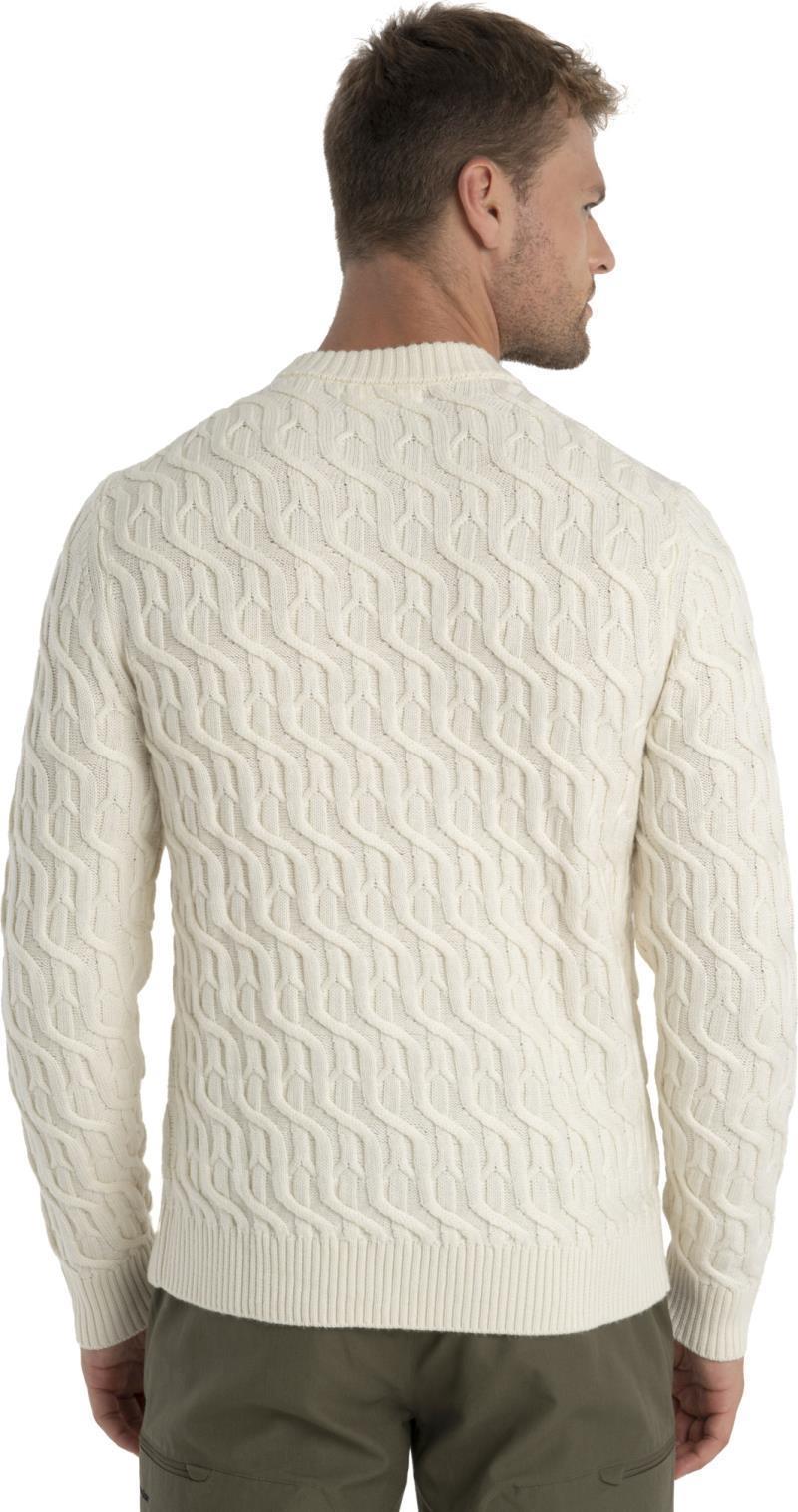 Merino Cable Knit Crewe Sweater - Mens - Undyed 4