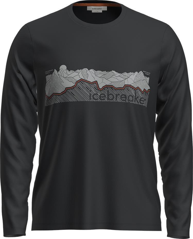 Merino Central Classic LS Tee - Haute Route - Mens - Black 1