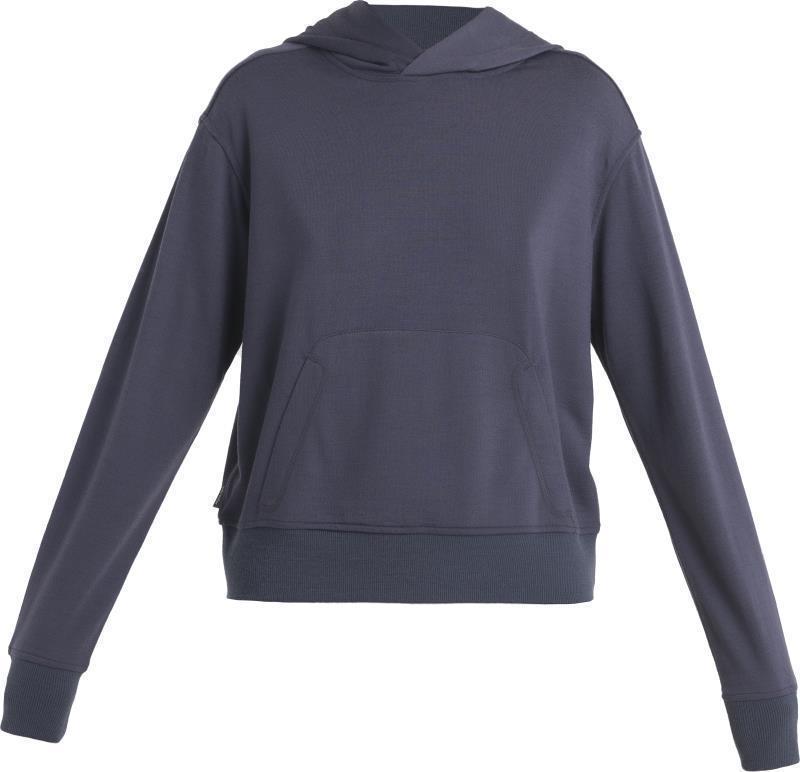 Merino Crush II LS Hoodie - Womens - Graphite 1
