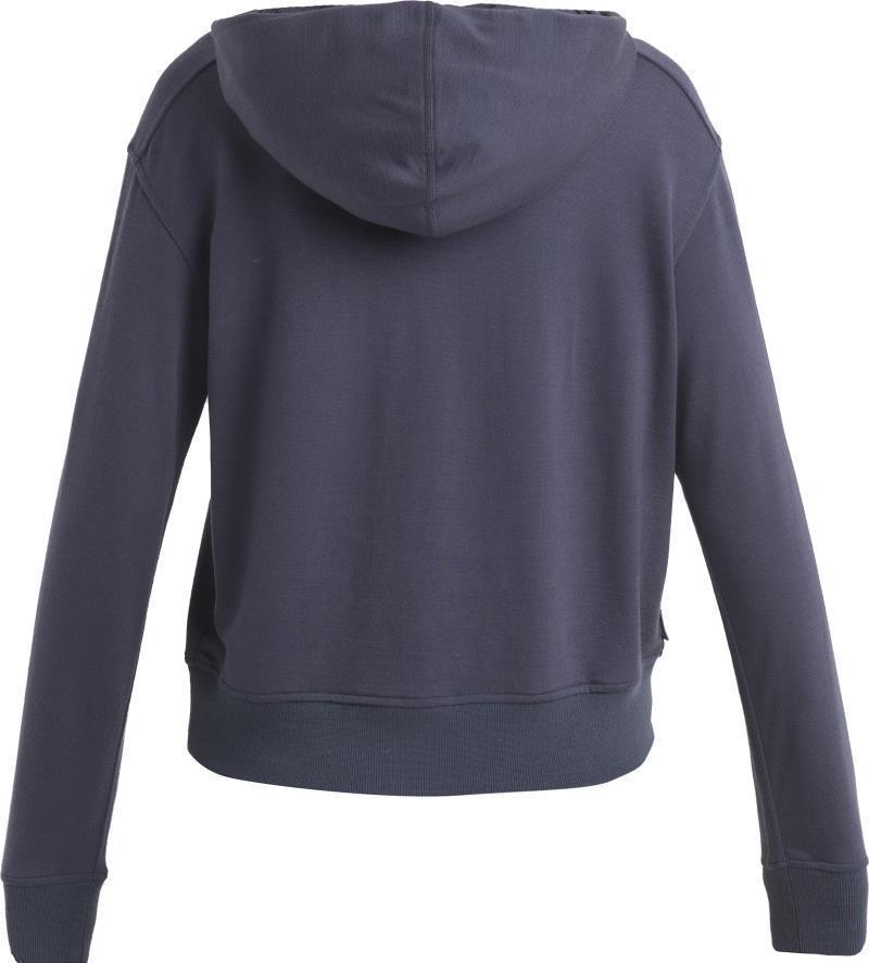 Merino Crush II LS Hoodie - Womens - Graphite 2