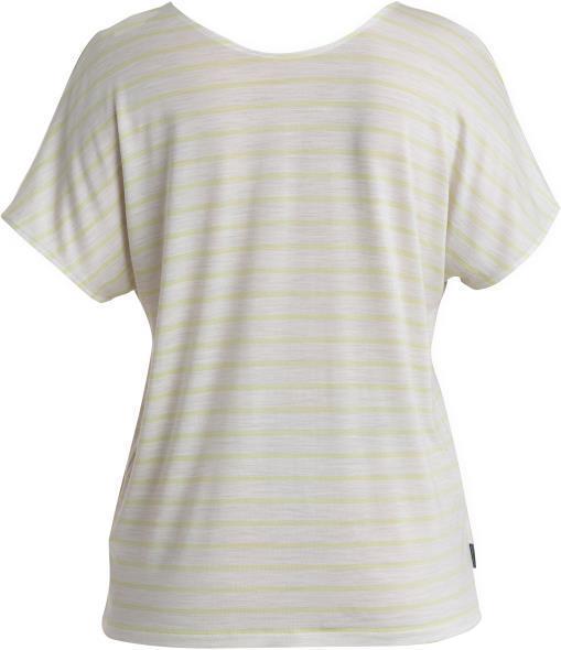 Merino Drayden Reversible SS Top - Stripe - Womens - Ecru Heather / Glazen - Stripe 2