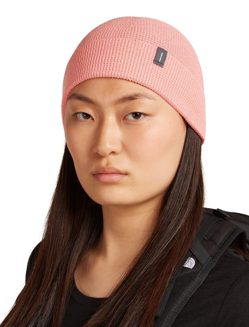 Merino Feadan Cuff Beanie - acid pink 1