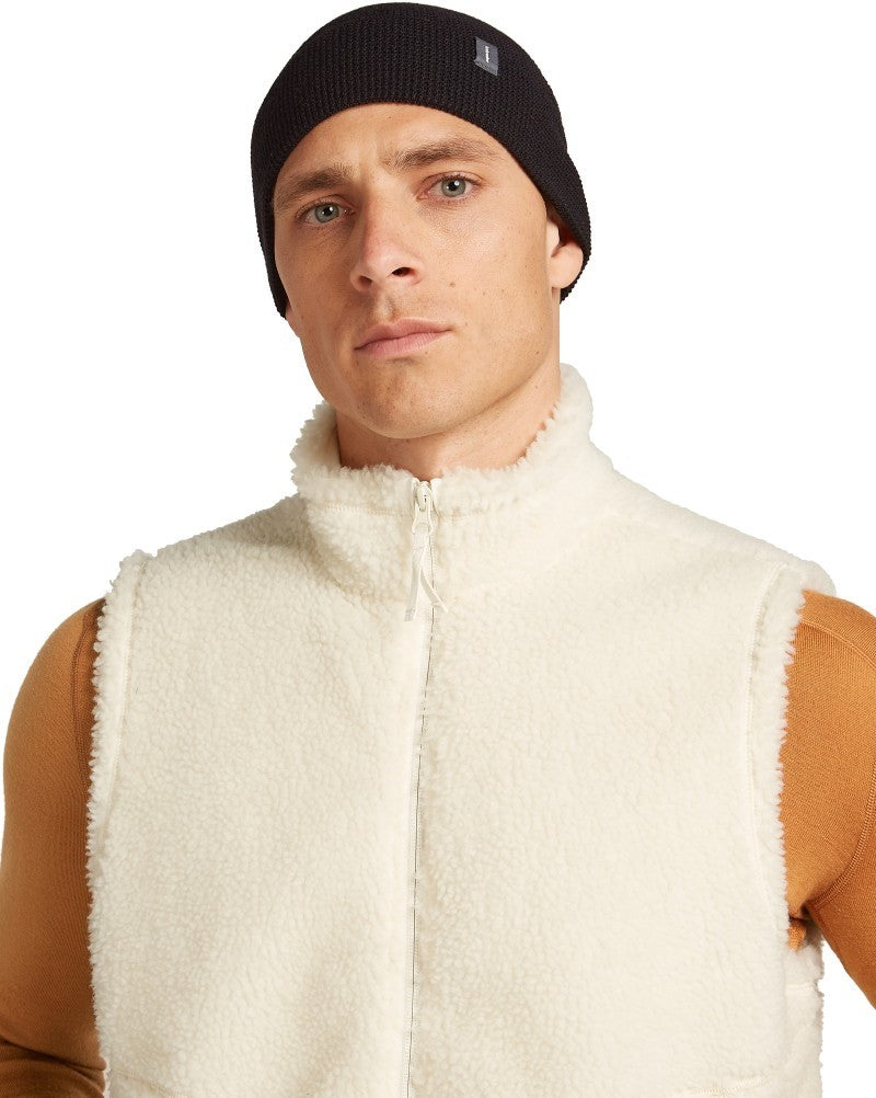 Merino Feadan Cuff Beanie - black 1