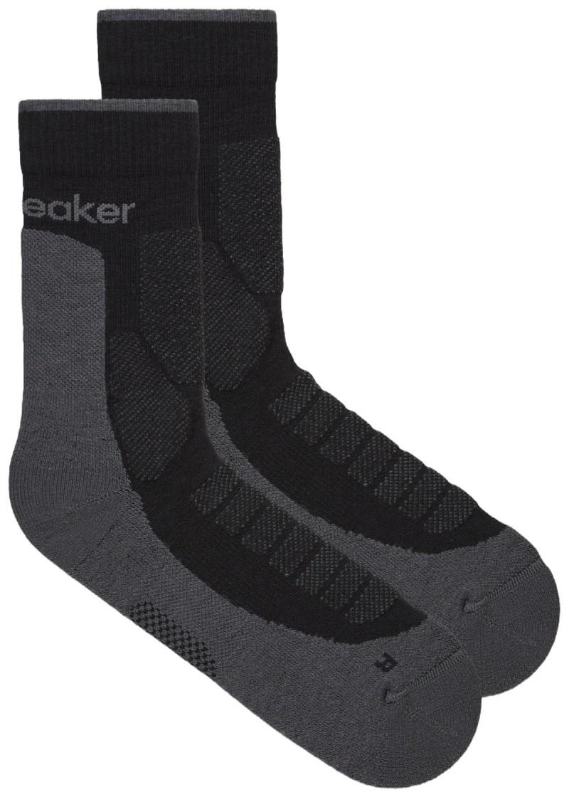 Merino Hike+ Crew Socks - Heavy - Mens - black / obsidian 1