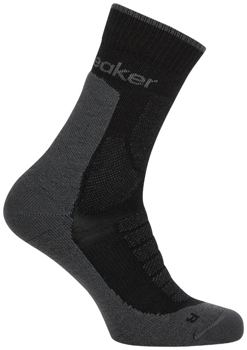 Merino Hike+ Crew Socks - Heavy - Mens - black / obsidian 1