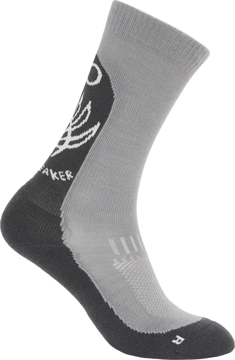 Merino Hike+ Crew Socks - Light - Fresh Fern - Womens - alloy / obsidian / snow 1