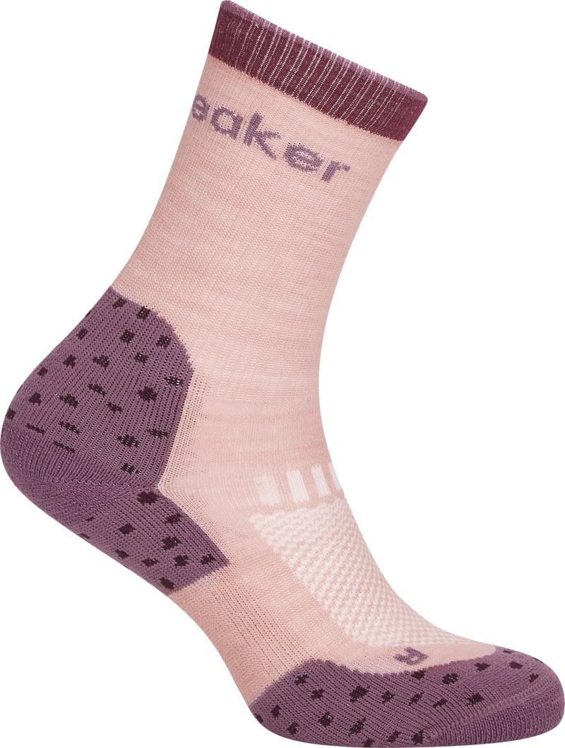 Merino Hike+ Crew Socks - Light - Kids - pink quartz / grey plum / dark berry 1