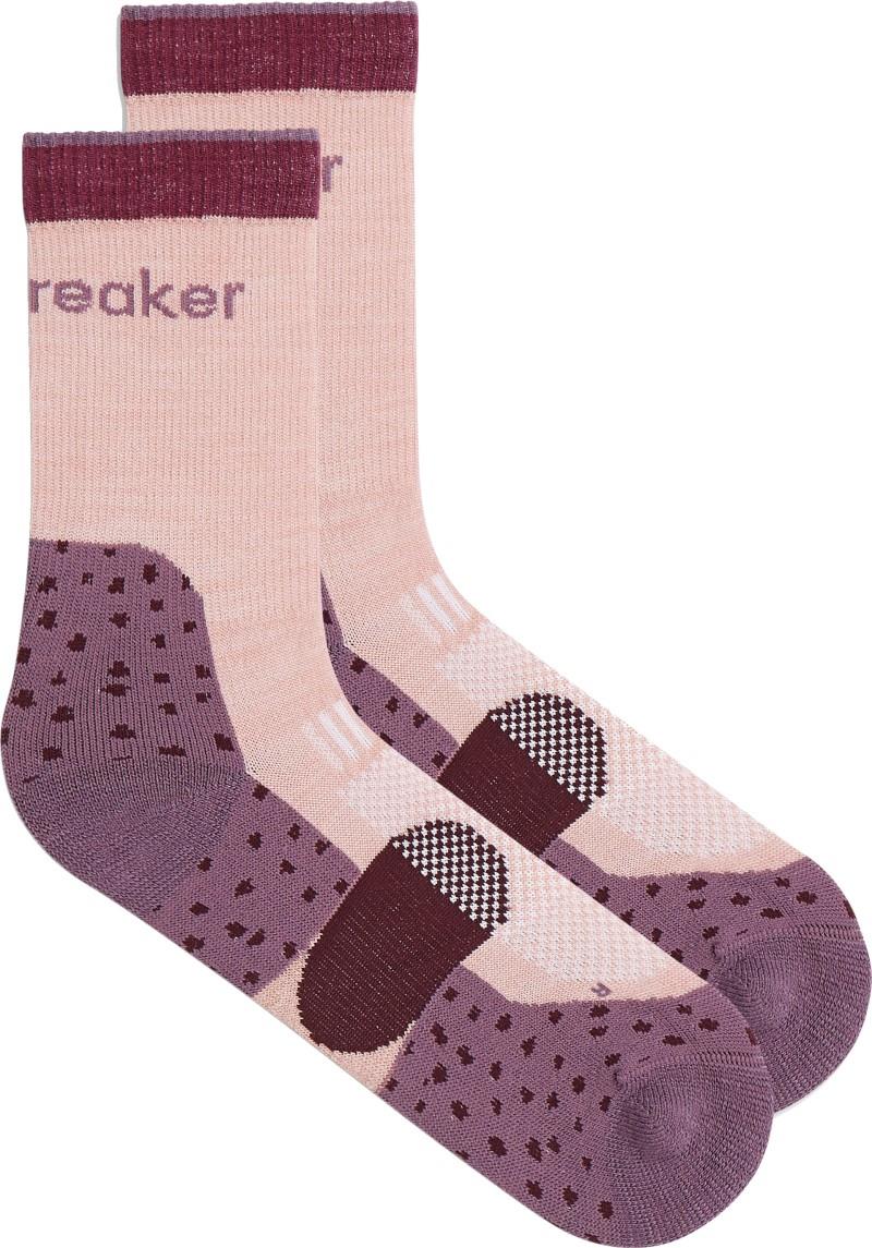Merino Hike+ Crew Socks - Light - Kids - pink quartz / grey plum / dark berry 1