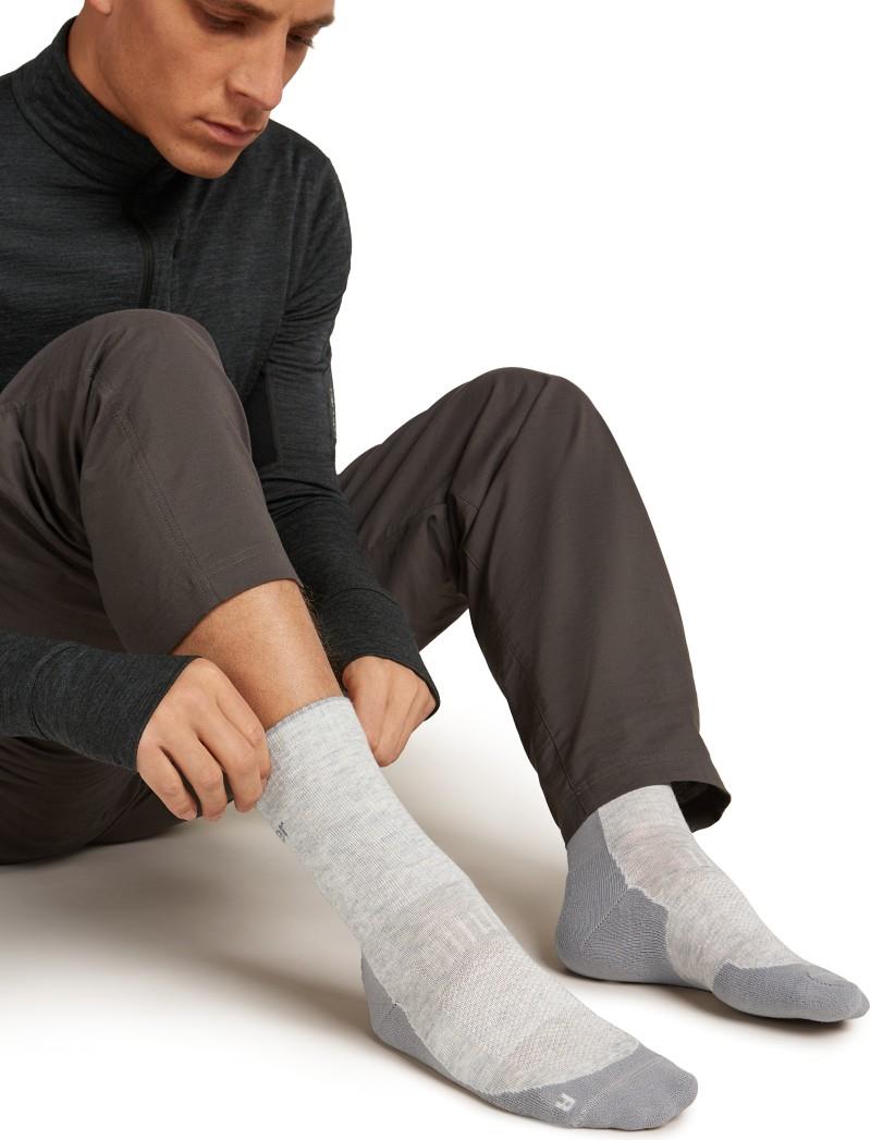 Merino Hike+ Crew Socks - Light - Mens - blizzard heather / alloy 1