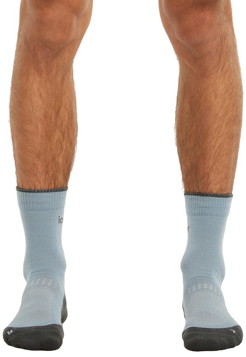 Merino Hike+ Crew Socks - Light - Mens - flint blue / obsidian 1
