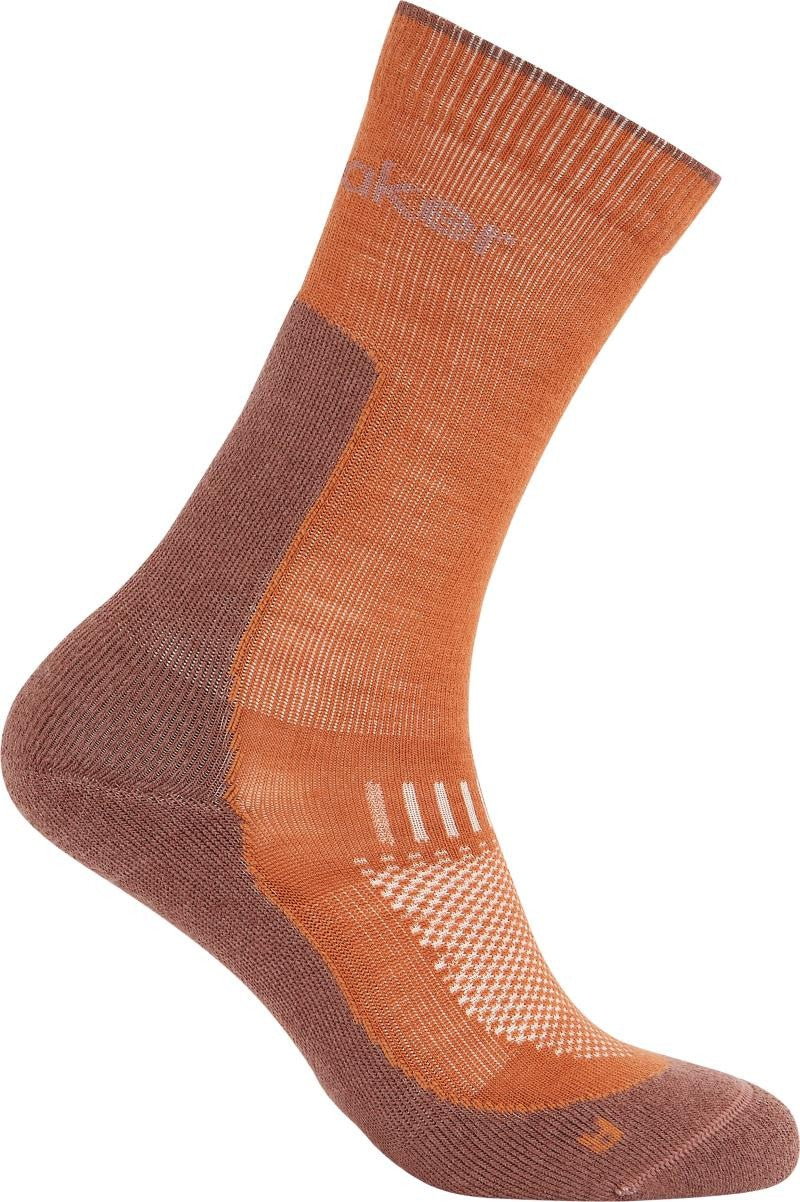 Merino Hike+ Crew Socks - Light - Womens - dusty clay / carob 1