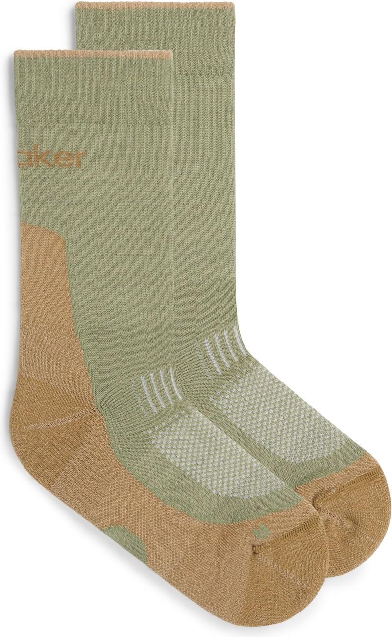 Merino Hike+ Crew Socks - Light - Womens - lichen / sand 1