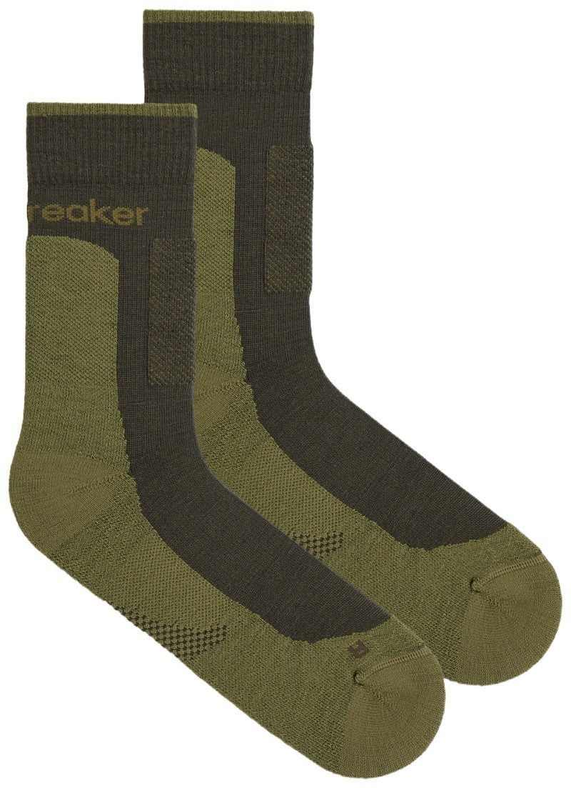 Merino Hike+ Crew Socks - Medium - Mens - dk loden / sphagnum 1