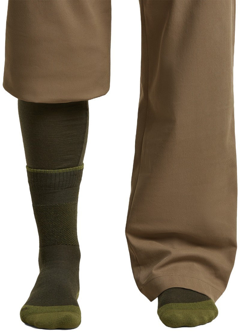 Merino Hike+ Crew Socks - Medium - Mens - dk loden / sphagnum 1