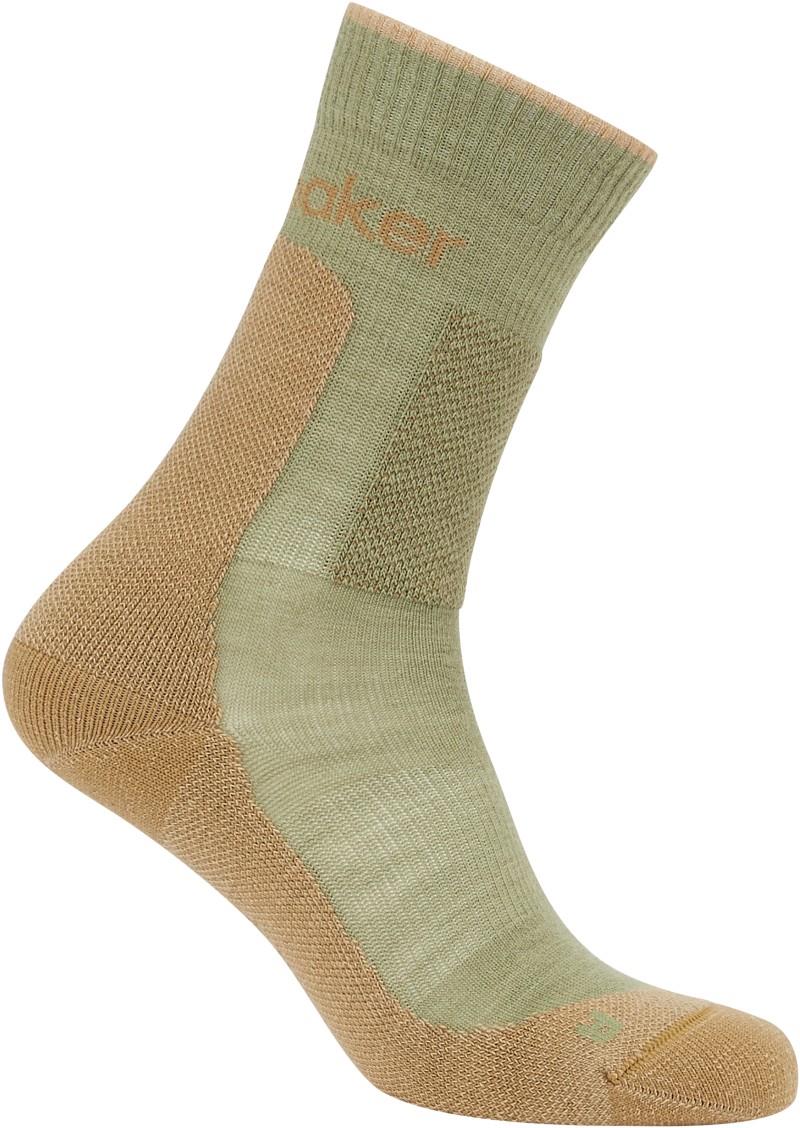 Merino Hike+ Crew Socks - Medium - Womens - lichen / sand 1