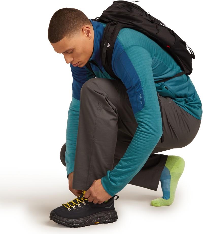 Merino Hike+ Crew Socks - Medium -  Across the Peaks - Mens - topaz / peridot / seaglass 1