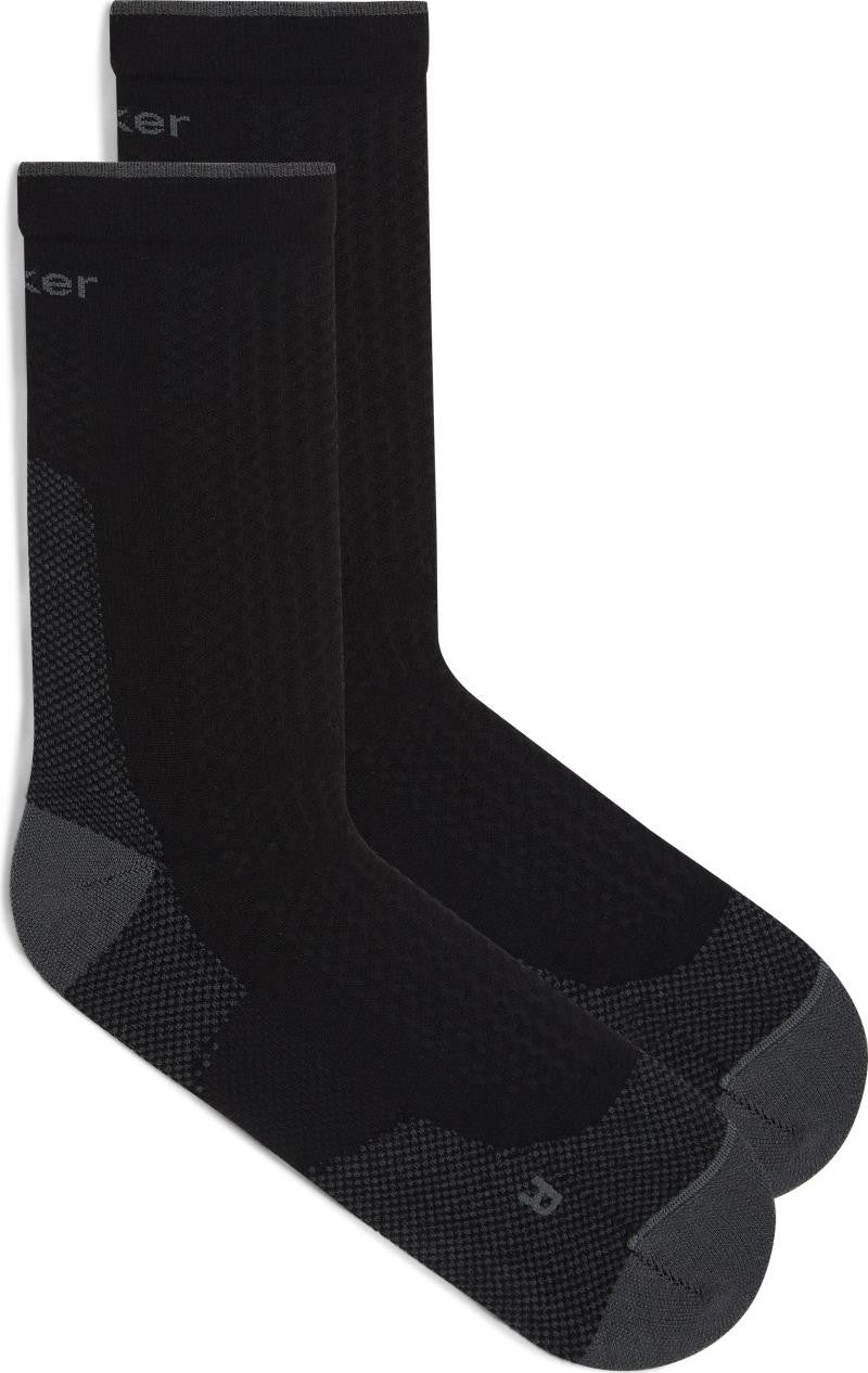 Merino Hike+ Crew Socks - Ultralight - Mens - black / obsidian 1