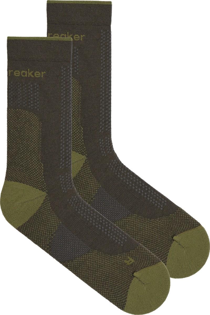 Merino Hike+ Crew Socks - Ultralight - Mens - dark loden / sphagnum 1