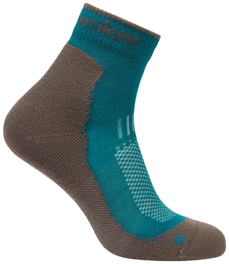 Merino Hike+ Mini Socks - Light - Womens - tidal teal / porcini 1