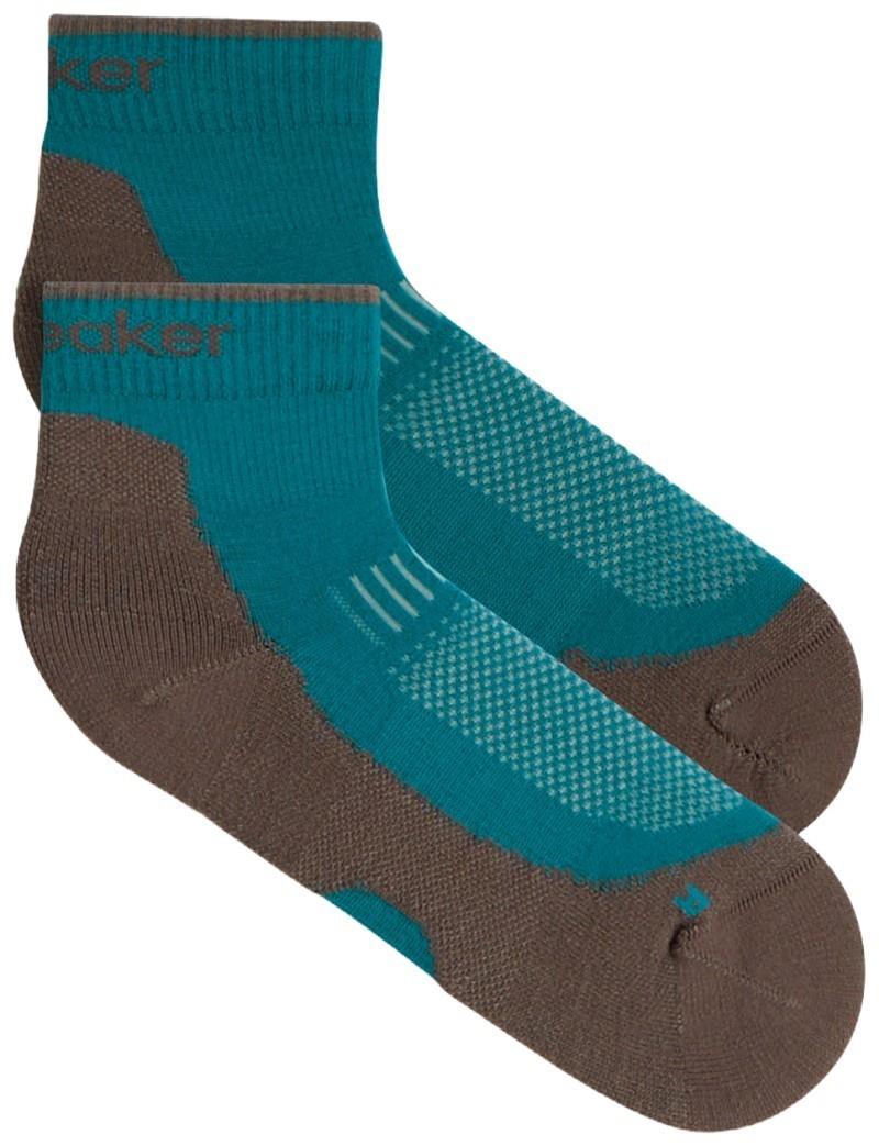 Merino Hike+ Mini Socks - Light - Womens - tidal teal / porcini 1