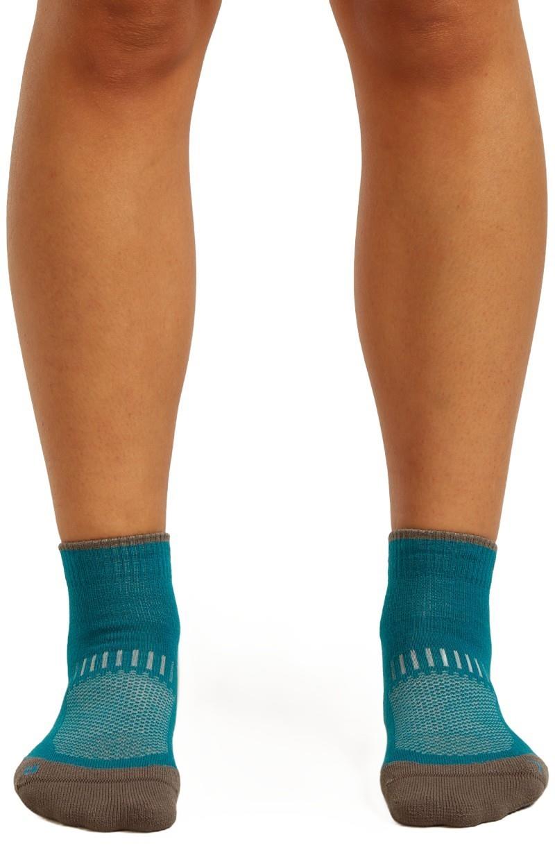 Merino Hike+ Mini Socks - Light - Womens - tidal teal / porcini 1