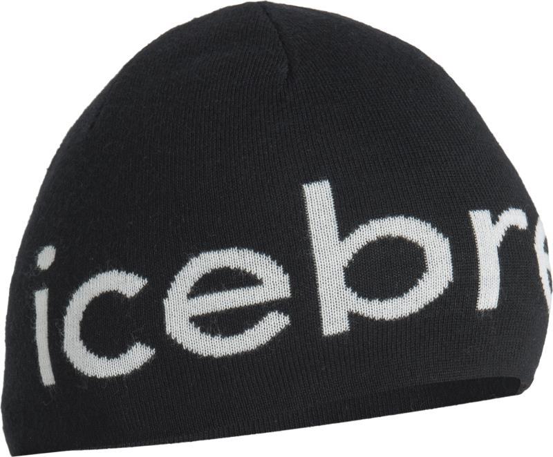 Merino Icebreaker Beanie - Black / Ecru Heather 1