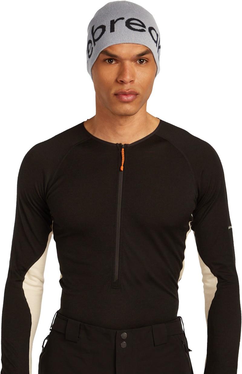 Merino Icebreaker Beanie - alloy / black 1