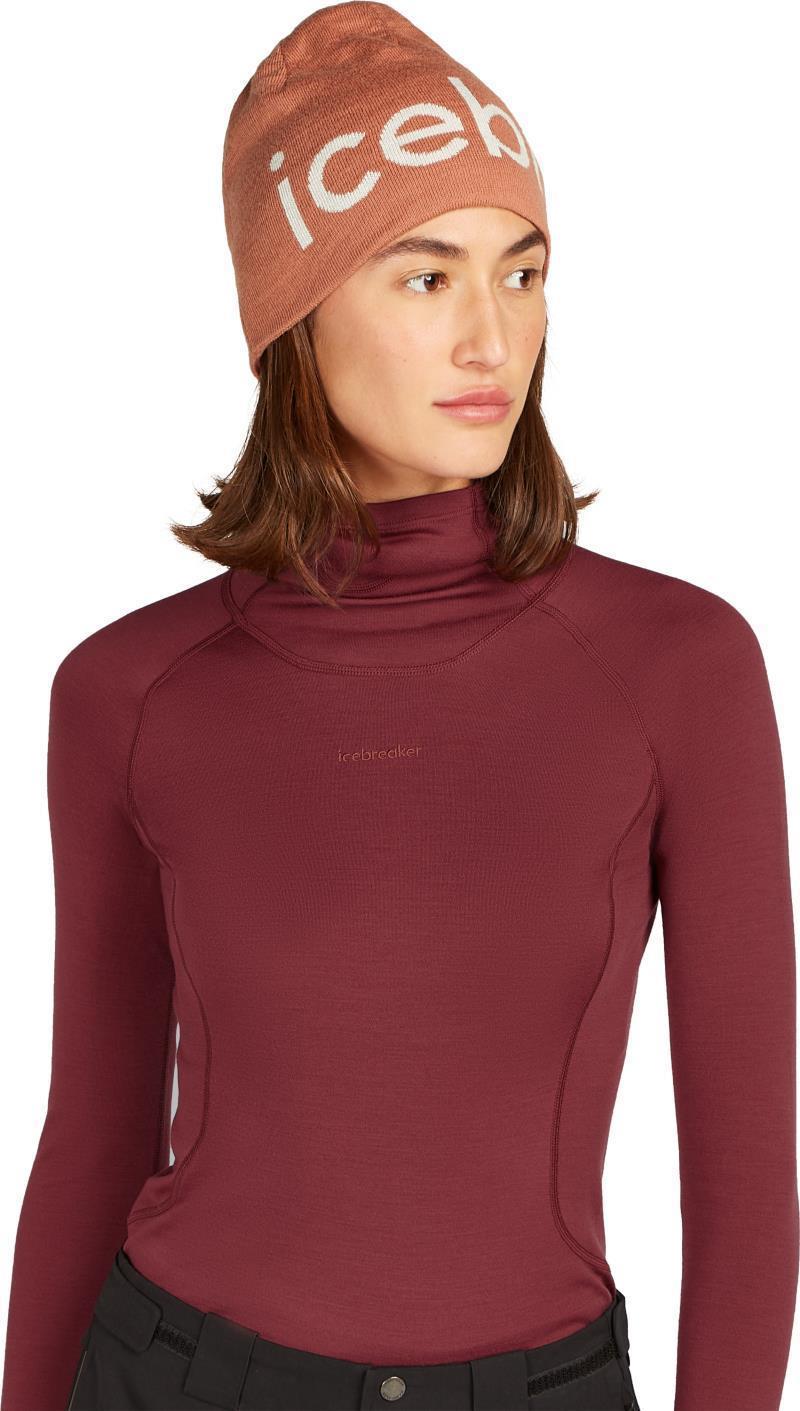 Merino Icebreaker Beanie - cedarwood / ecru heather 1