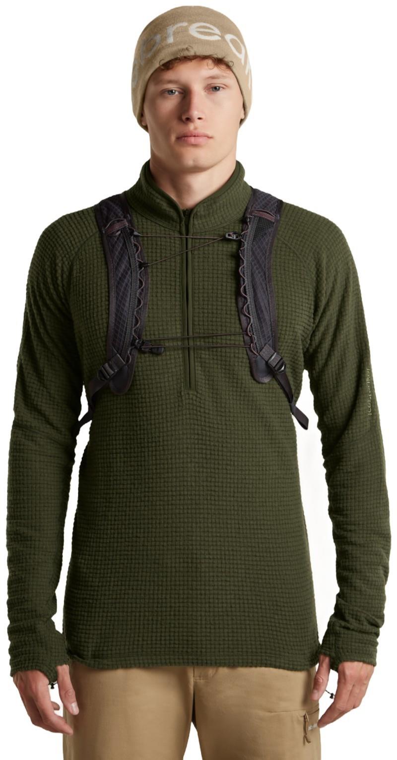 Merino Icebreaker Beanie - cumin / ecru heather 1