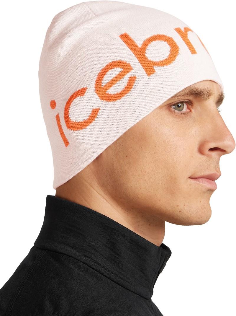 Merino Icebreaker Beanie - ecru heather / spice 1