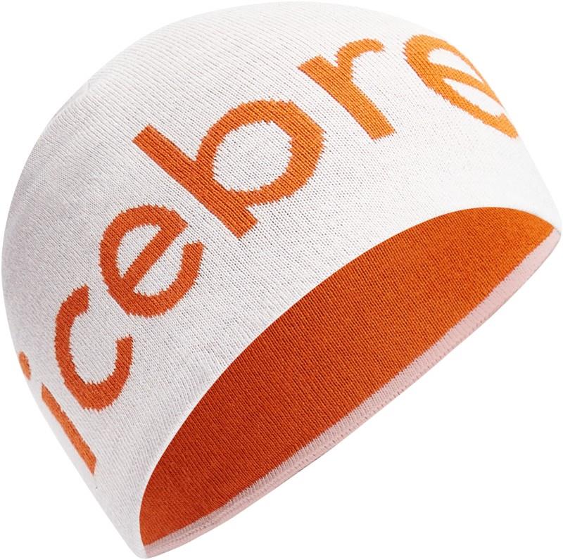 Merino Icebreaker Beanie - ecru heather / spice 1