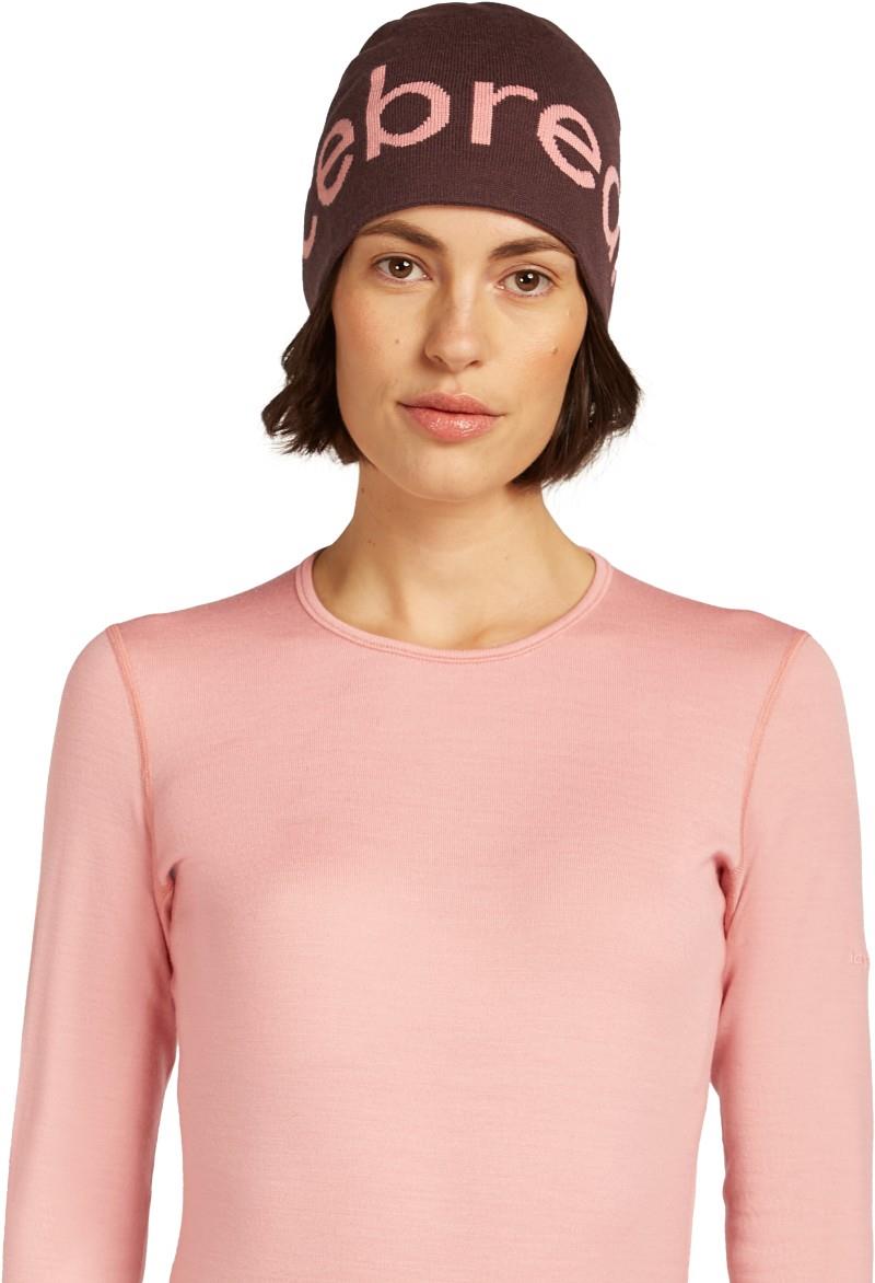Merino Icebreaker Beanie - java / acid pink 1