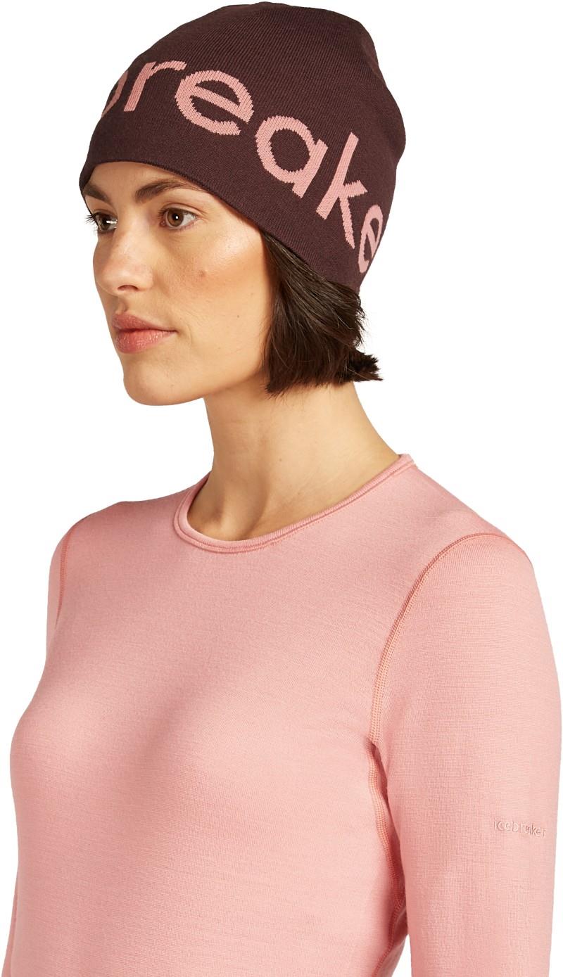 Merino Icebreaker Beanie - java / acid pink 1