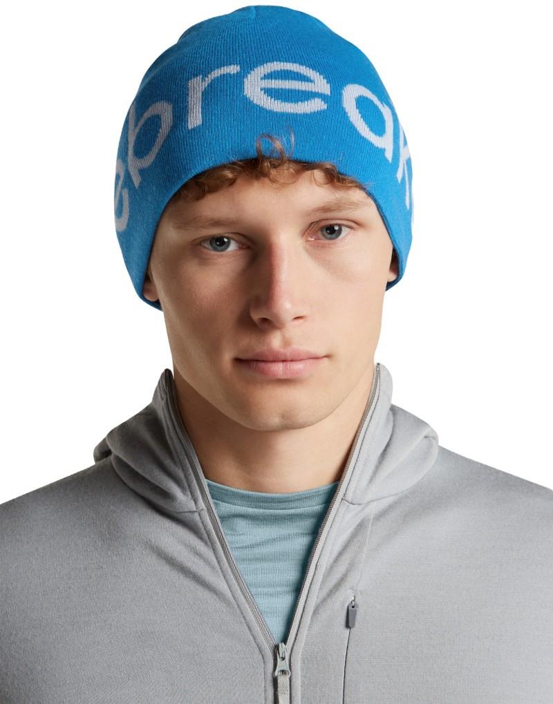 Merino Icebreaker Beanie - lazurite / zinc blue 1