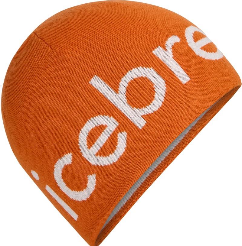 Merino Icebreaker Beanie - spice / ecru heather 1