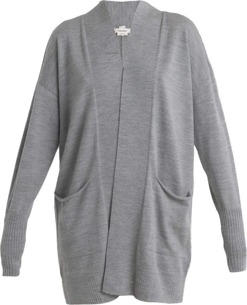 Merino Iseo Long Cardigan Sweater - Womens - Metro Heather 1