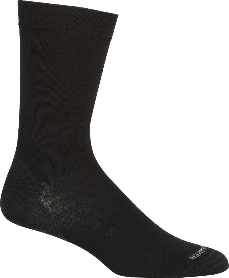 Merino LifeStyle Crew Socks - Fine Gauge - Mens - black 1