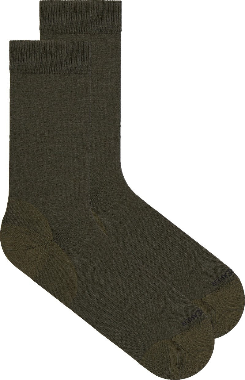 Merino LifeStyle Crew Socks - Fine Gauge - Mens - dark loden 1