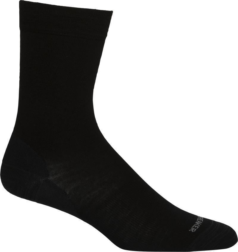 Merino LifeStyle Crew Socks - Fine Gauge - Womens - black 1