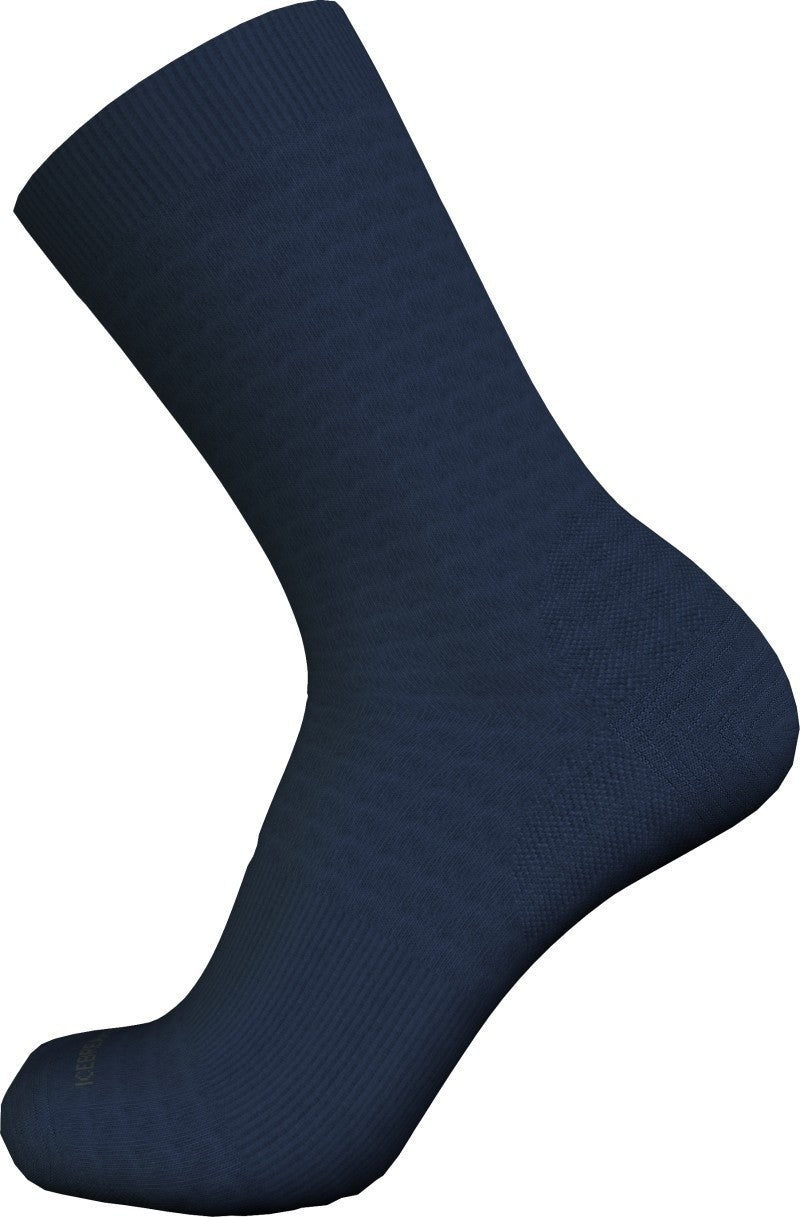 Merino LifeStyle Crew Socks - Fine Gauge - Womens - midnight navy / dark loden 1