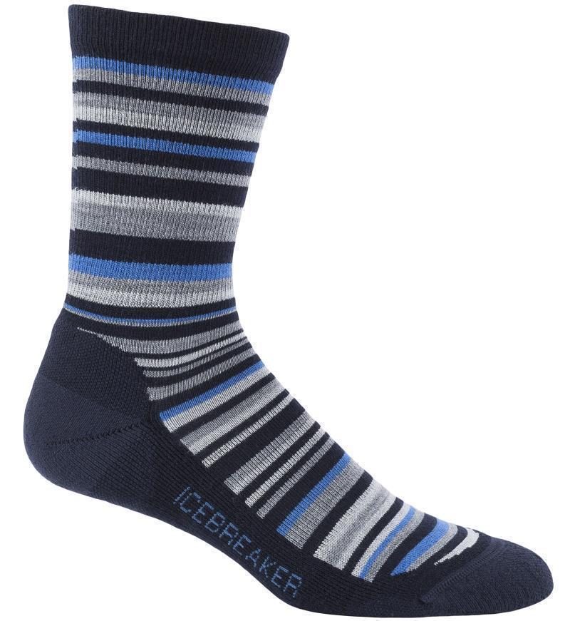 Merino LifeStyle Crew Socks - Light - Mens - Admiral / Pelorus / Metro Heather 1