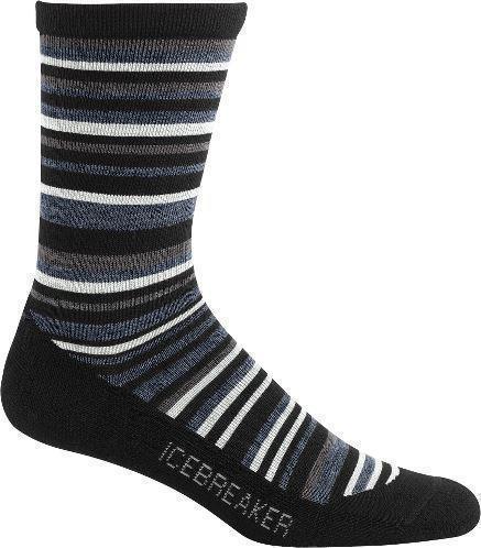 Merino LifeStyle Crew Socks - Light - Mens - Black / Brazil / Oil / Silver 1