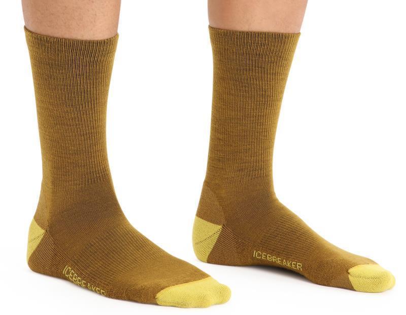 Merino LifeStyle Crew Socks - Light - Mens - Clove / Silent Gold 2