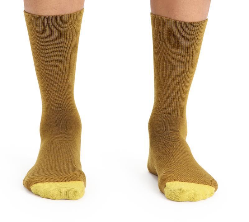 Merino LifeStyle Crew Socks - Light - Mens - Clove / Silent Gold 3