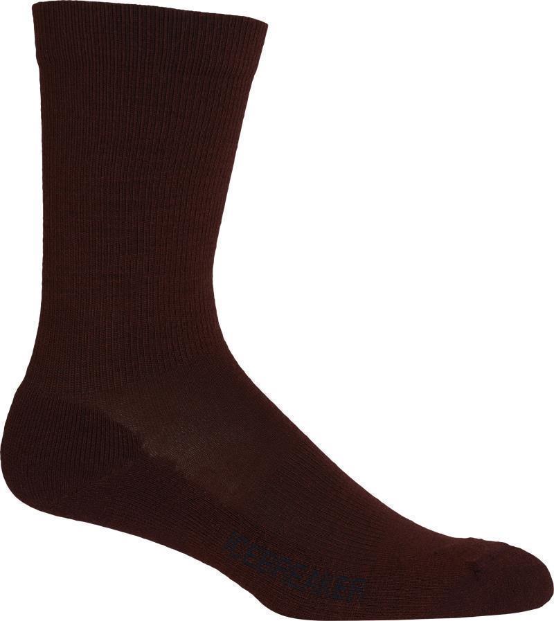 Merino LifeStyle Crew Socks - Light - Mens - Espresso / Midnight Navy 1